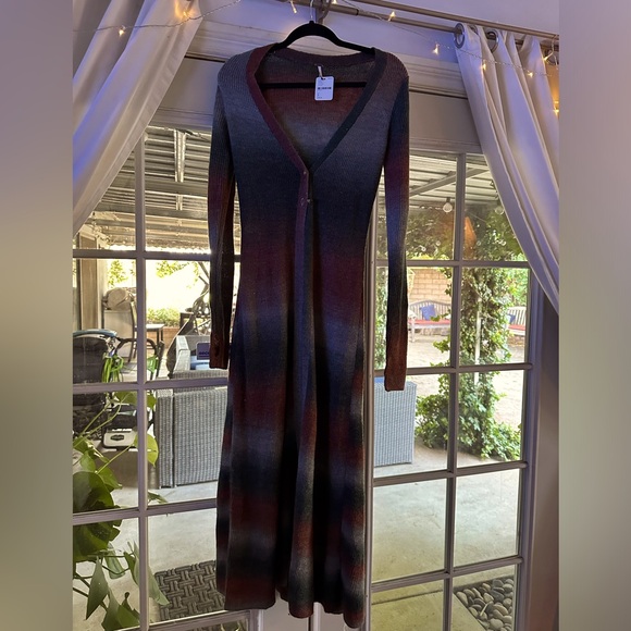 Free People Esme Knit Cardigan, retro-inspired knit, button-front, SZ SM - Picture 1 of 8